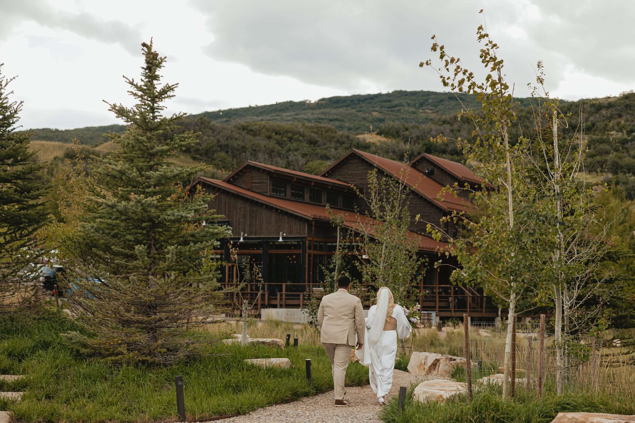 Bridal hair and makeup at High West Distillery, Park City, Utah