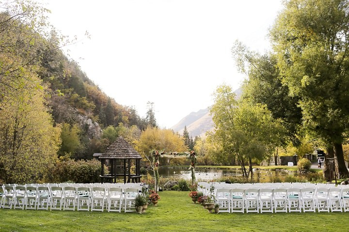 Bridal hair and makeup at Log Haven Restaurant, Salt Lake City