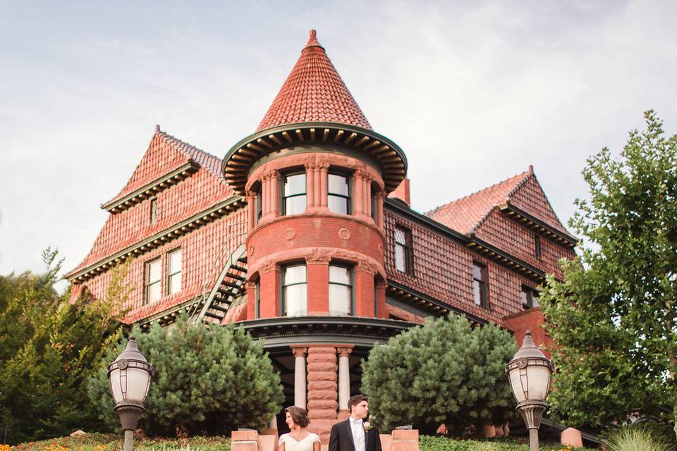 Bridal hair and makeup at McCune Mansion, Salt Lake City