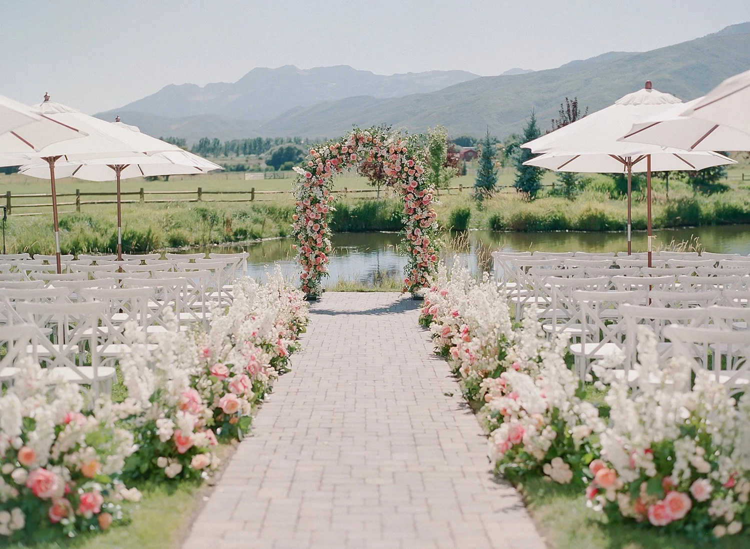 Bridal hair and makeup at River Bottoms Ranch, Utah