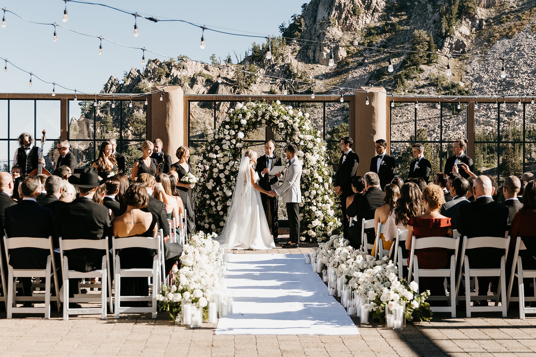 Bridal hair and makeup at Snowbasin Resort Lodge, Huntsville, Utah